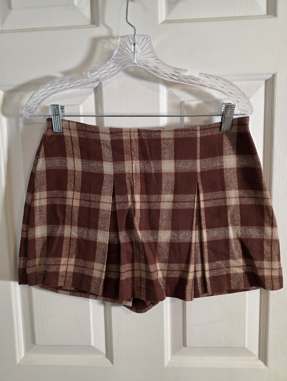 Forever 21 Women's Brown/Cream Skort Size Medium